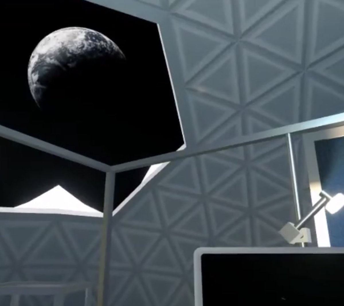 Spaceatyourserv's tweet photo. Because as you can see here, the Lunar Base of our virtual Escape Game ‘Tranquility Base’ is made up of dozens of origami pieces, inspired by @RRL_EPFL! #ESAChampion https://t.co/1PTdKIewi1