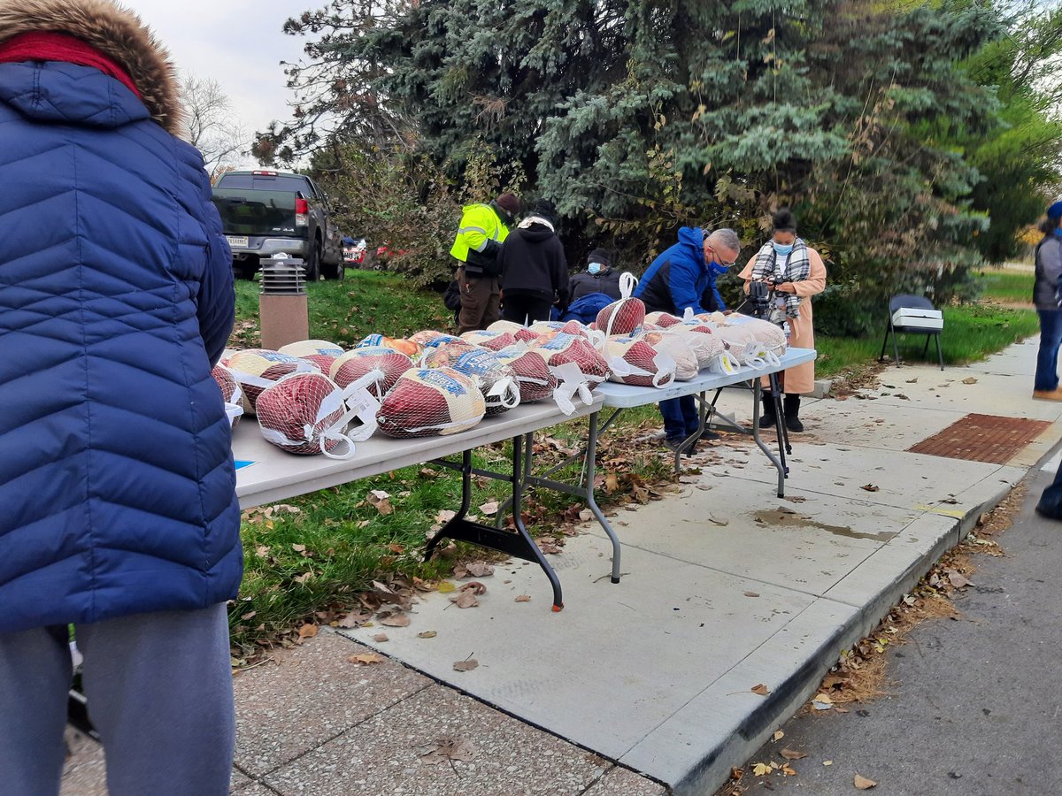 FREE turkey giveaway happening now at Watkins Park -- 2360 Dr. Martin Luther King Jr. Street. #Proud2ServeIndy