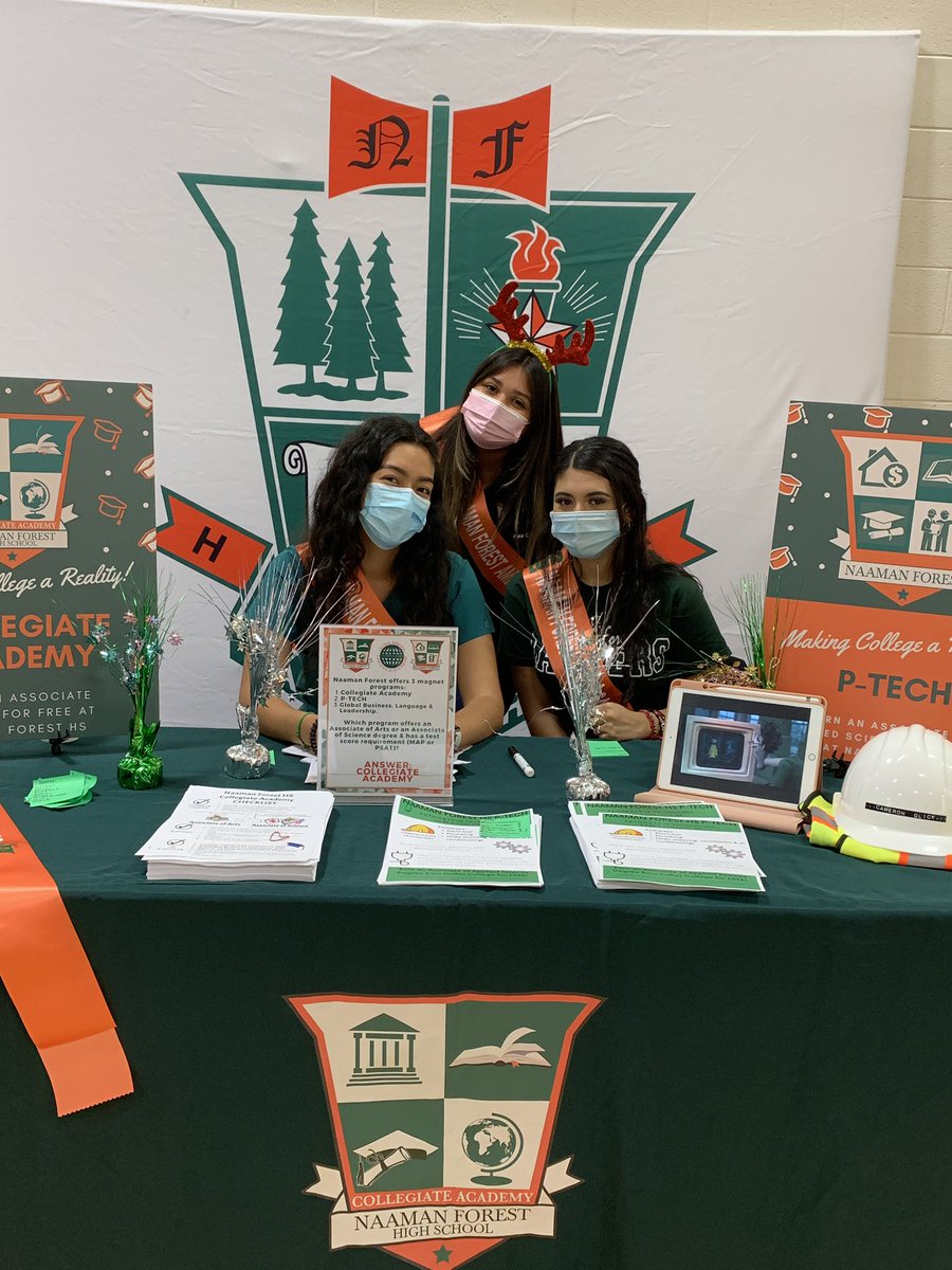 Want to earn an associate degree in high school? Click on this link &amp; join us at Naaman DECEMBER 2 at 6:30 pm Collegiate Academy smore.com/45cfx
<a href="/gisdmagnets/">GISD Magnet Programs</a> <a href="/NFHS_Rangers/">Naaman Forest High School</a> <a href="/NFECAmbassadors/">ECHS Ambassadors</a>