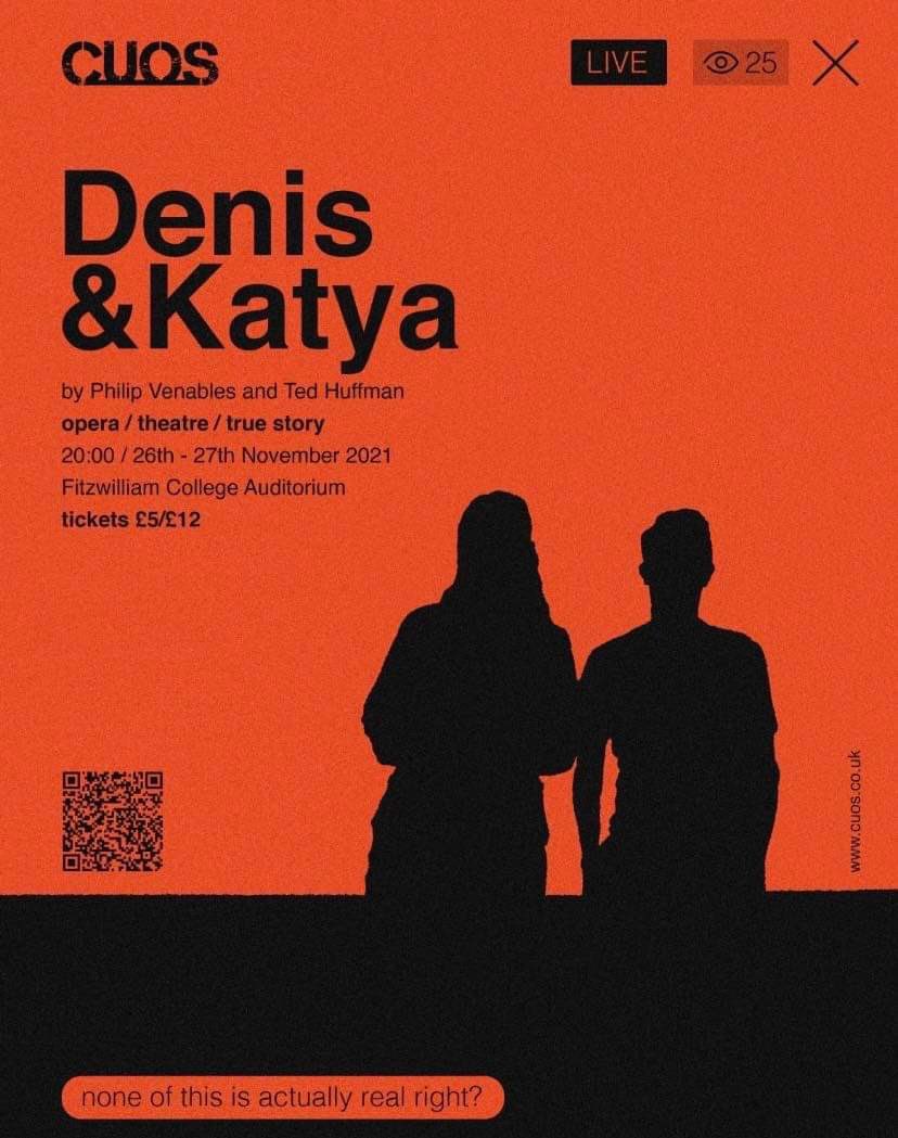 Our Michaelmas Show, Denis &amp; Katya, is happening on Friday and Saturday! Tickets available at this link - we hope to see you there 🎼 #opera #cambridge #studentopera #denisandkatya #cuos #singers

adcticketing.com/whats-on/opera…