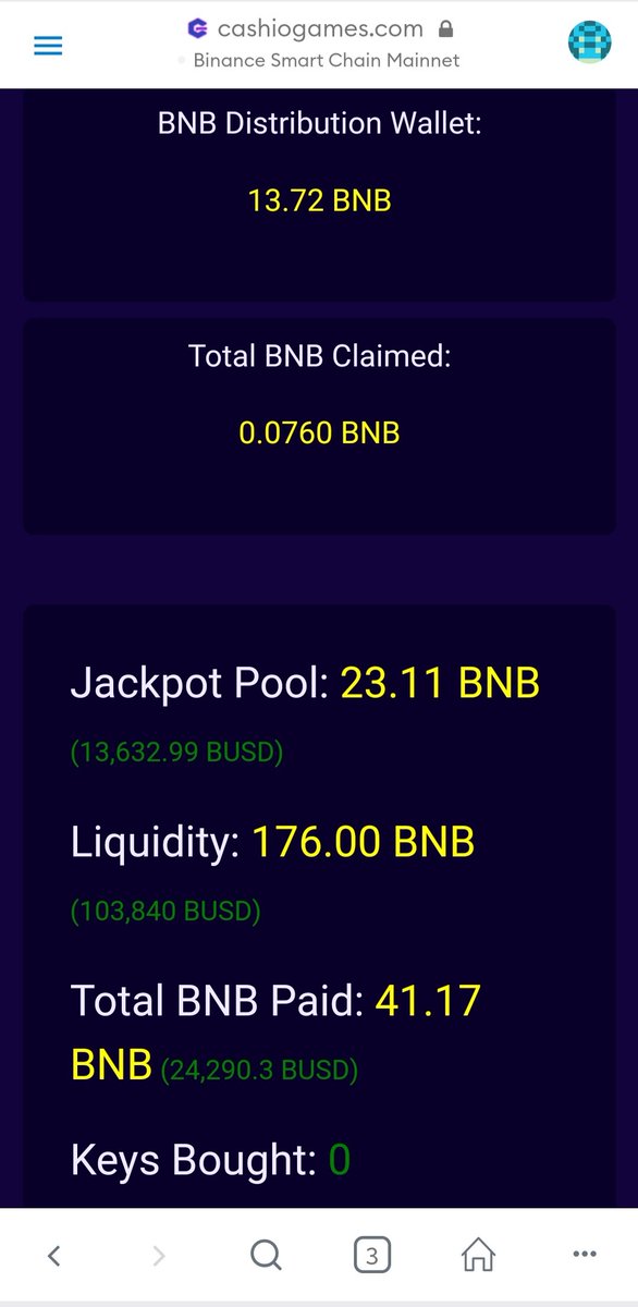 panda_dmd's tweet photo. @davidgokhshtein Yes especially @CashioGames $CASHIO #cashiogames @davidgokhshtein lovin the bnb rewards 😍 41.17 BNB has already been distributed to all holders 🤩 https://t.co/PkxmK4iNYO