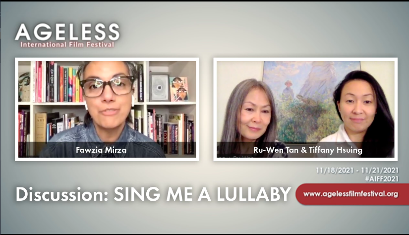 Wonderful online discussion around the film « Sing me a lullaby » by a talented fimmaker <a href="/HsiungTiffany/">Tiffany Hsiung</a> and her mother Wendy Ru-Wen Tan during the <a href="/AgelessFilmFest/">AGELESS International Film Festival</a>. official selection 👉agelessfilmfestival.org <a href="/judy_gladstone/">judy gladstone_doc</a> <a href="/thefawz/">Fawzia Mirza</a>