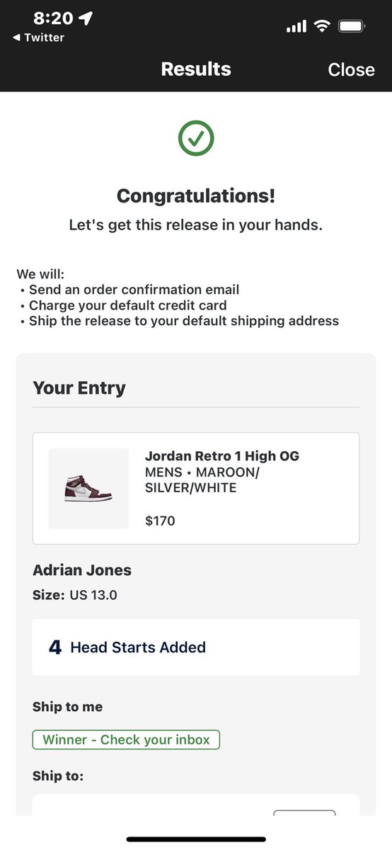 Freeway_AJ's tweet photo. @SOLELINKS  Footaction W!!! https://t.co/tbCSIXU3DW