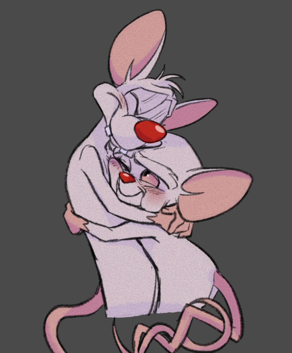 _shslbs_'s tweet photo. Precious mousy duo. #pinkyandthebrain https://t.co/aBmxeek5B8