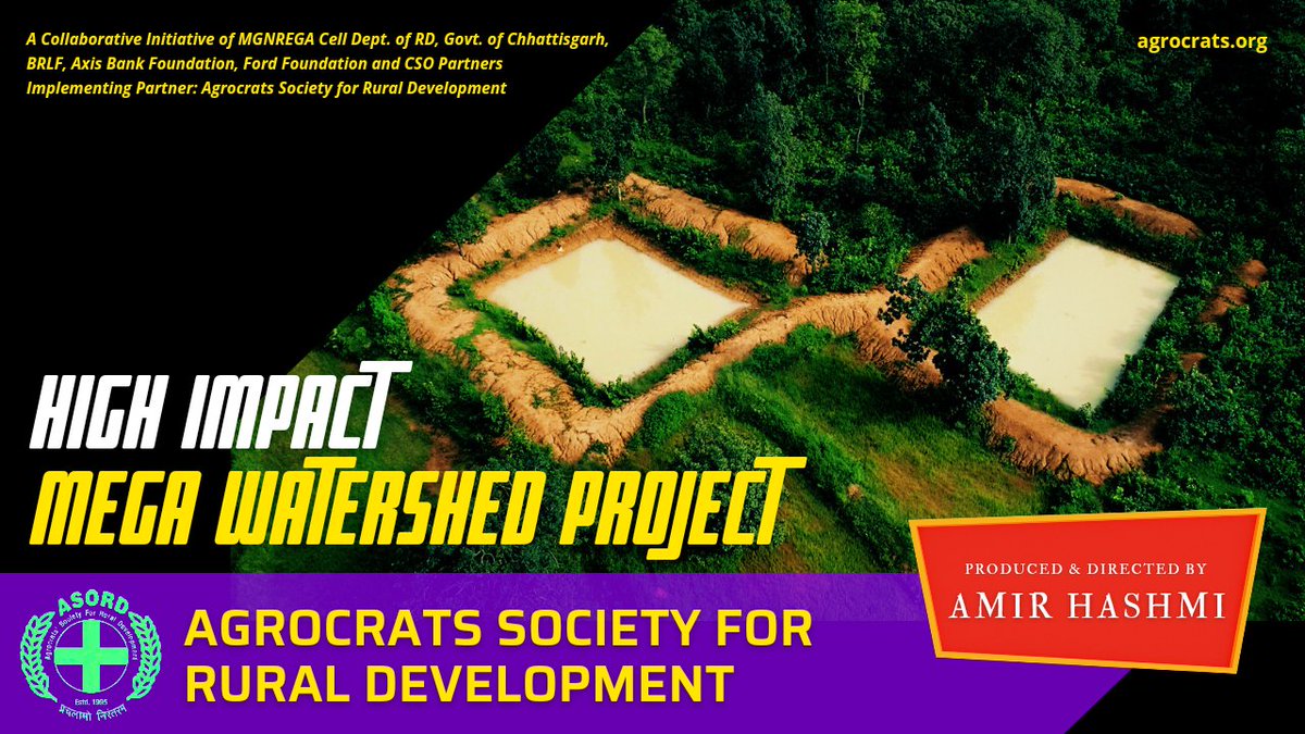 amirhashmifilms's tweet image. Coming Soon...!! 
#DocumentaryFilm on High Impact Mega Watershed Project

Produced &amp;amp; Directed by 
Amir Hashmi @amirhashmilive

Implementing Partner #ASORD 

An Initiative of #MGNREGA, Govt. of @ChhattisgarhCMO, @BRLF_India, @AxisBank Foundation, @FordFoundation and CSO Partners.
