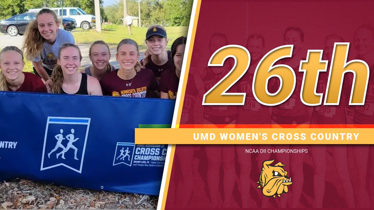 UMDBulldogs's tweet photo. .@UMDTFCC women's cross country finishes 26th at NCAA Division II Championship #UMDProud

Link: https://t.co/EhSuWR0TeI https://t.co/OghFF5WTMA