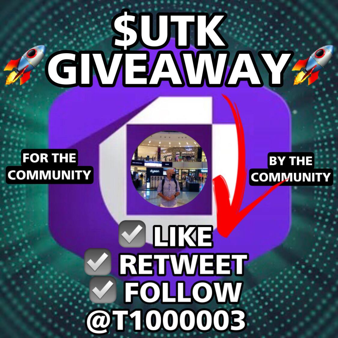T1000003's tweet photo. 🚨1000 $UTK #UTK GIVEAWAY! 🚨
🚨Trending token on @coingecko US &amp; CAN🚨
🚨US Launch soon 🚨

✅ Like this post
✅ Retweet this post
✅ Follow my account
✅ Follow @UTRUST and @HoldHQ

Tokens change hands once we've reached 500 likes, retweets and added followers. 575 as of today! https://t.co/u2mSCQdldf