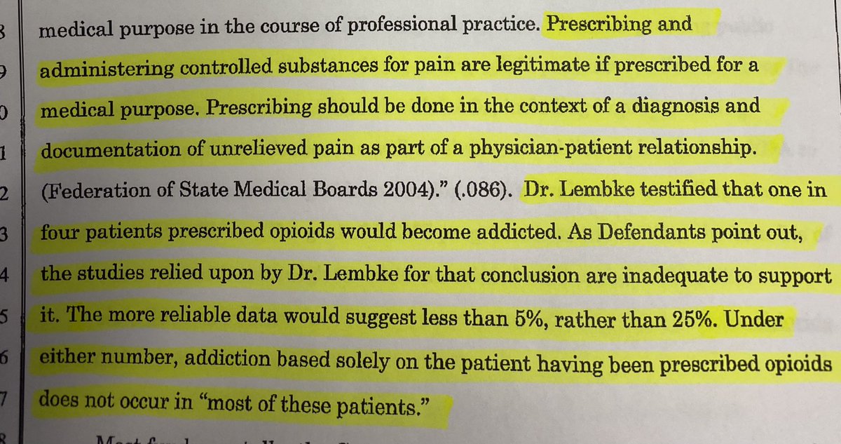 My understanding: Orange County California District Court Judge, the Honorable Peter Wilson, is basically telling <a href="/supportprop/">PROP</a> psychiatrist, Dr. Anna Lembke, to STOP LYING ABOUT OPIOIDS! #Credibility #TruthMatters #OurPain #ScreamLouder