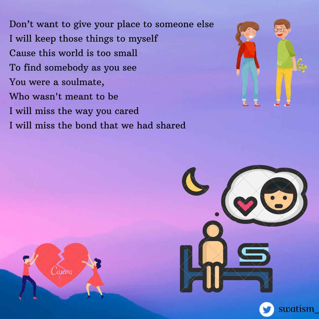 swatism_'s tweet photo. What about all the nights
Where we'd talked about our lives
We were just wishing
Wish I would have listened 
I see our pictures on my phone
And question why we didn't try
But we were just habits
Thought we'd always have it
Thought I know to the end 
#poem https://t.co/R7WorOmX7I