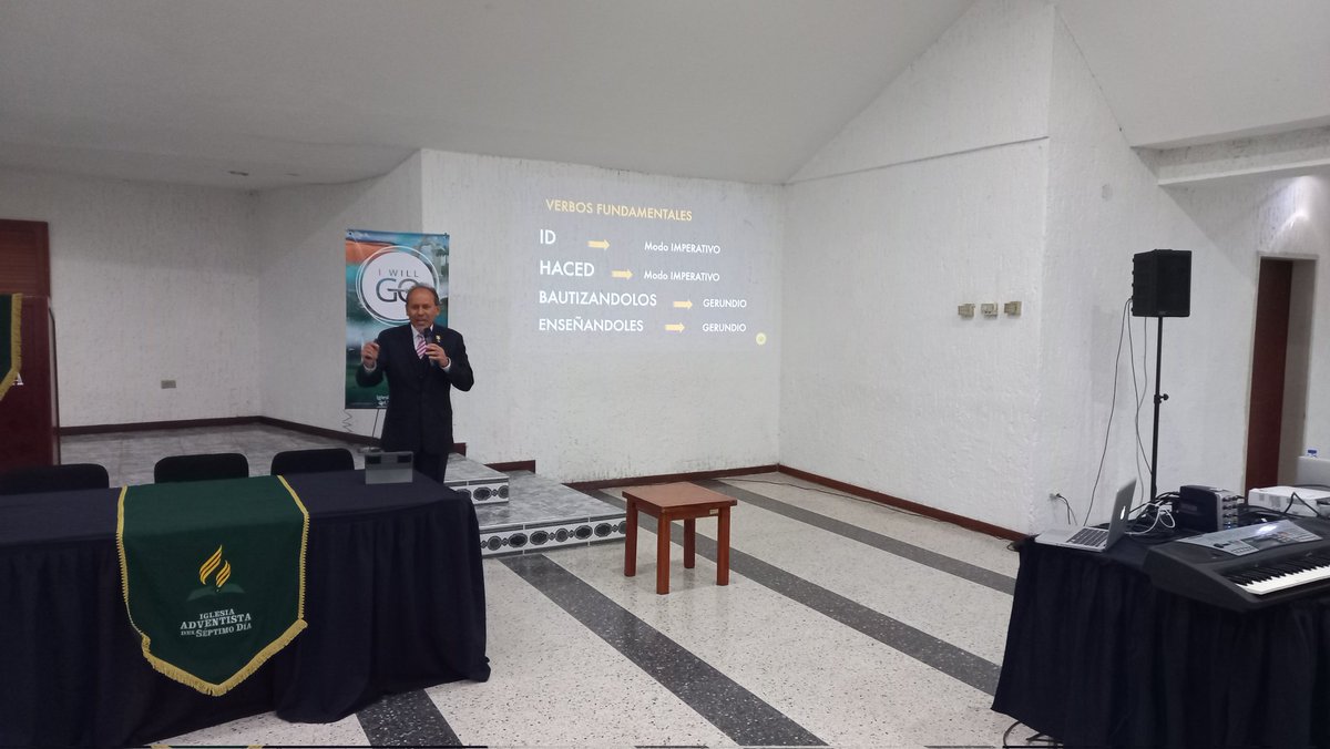 El Pr. <a href="/ramirezdice/">Orlando Ramírez G</a> hace un estudio gramatical de la gran comisión en Mateo 28... #Concilio Administradores y Departamentales <a href="/uvoccidental/">Adventistas Venezuela</a> #IwiilGo