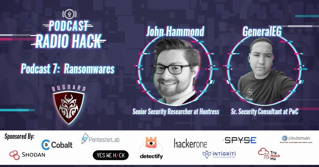 I just released the new episode with <a href="/_JohnHammond/">John Hammond</a> 🔥

We talked about his experience, career path, ransomware attacks, Kaseya incident and other topics.

The episode is sponsored by <a href="/YogoshaOfficial/">Yogosha</a> ❤️

You can watch the EP from here:
bit.ly/3oJ5UqQ

#Infosec #RadioHack