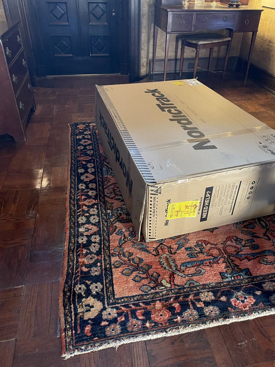 Unreal. Paid for white Glove delivery and assembly through <a href="/NordicTrack/">NordicTrack</a> and this is all <a href="/RyderDelivery/">Ryder Delivery</a> did. Even showing my receipt didn’t matter.