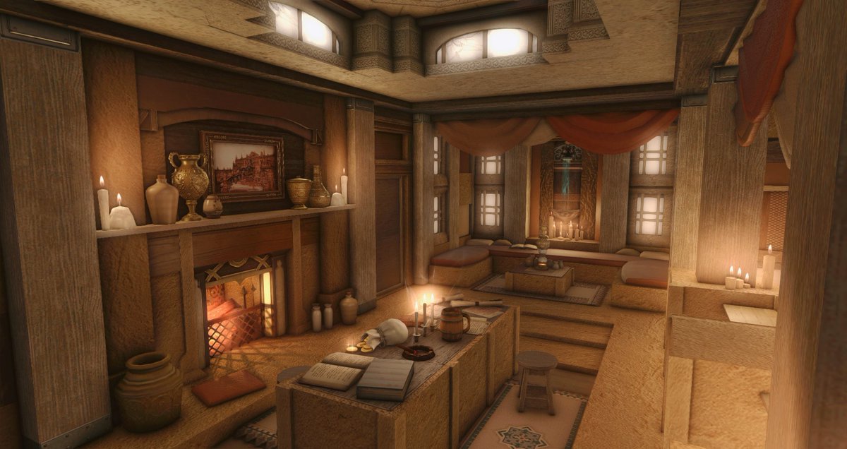 DividusYliaster's tweet photo. 🏜 Ala Mhigan Abode 🏜
A personal residence right in the heart of the Ala Mhigan Quarters! In here you can rest with your friends and plan your next adventure!

🗳Commission for Astral

🚪Crystal - Goblin / GOBLET 7th Ward Plot 60
#FF14ハウジング #hgxiv #FF14Housing https://t.co/ksiSVKDTX8