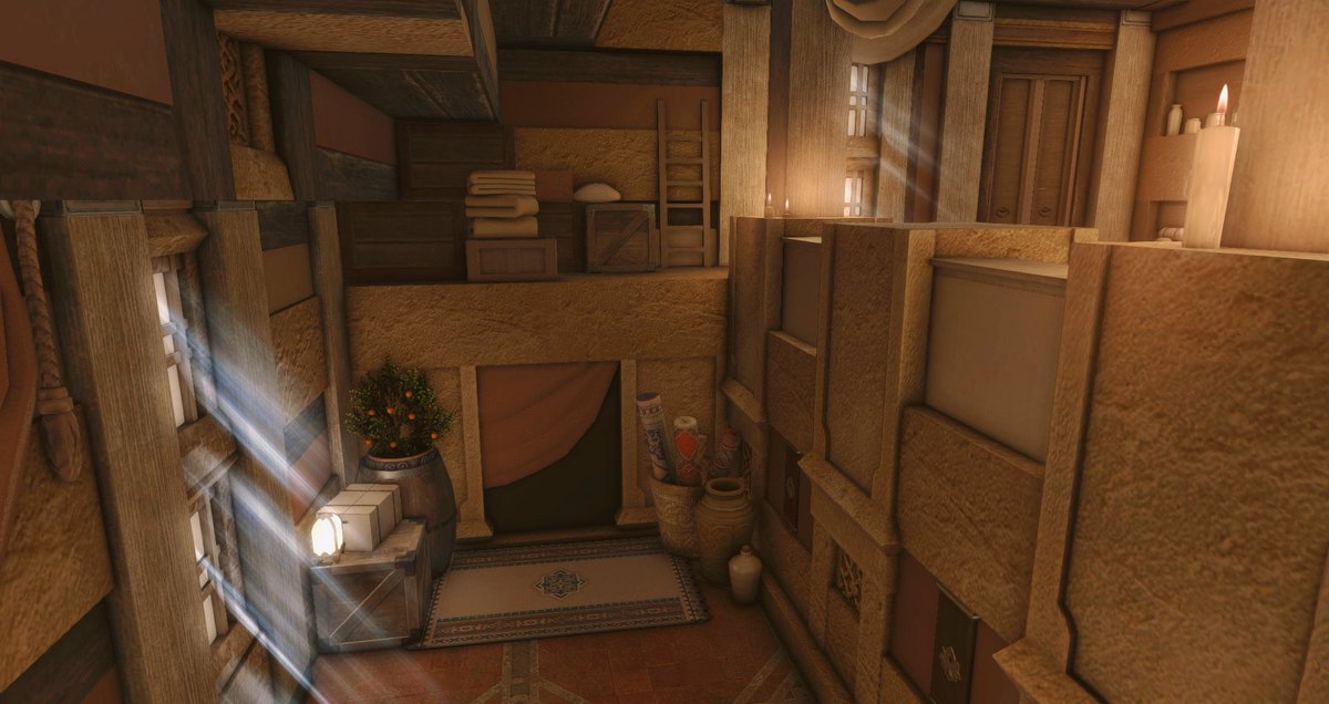 DividusYliaster's tweet photo. 🏜 Ala Mhigan Abode 🏜
A personal residence right in the heart of the Ala Mhigan Quarters! In here you can rest with your friends and plan your next adventure!

🗳Commission for Astral

🚪Crystal - Goblin / GOBLET 7th Ward Plot 60
#FF14ハウジング #hgxiv #FF14Housing https://t.co/ksiSVKDTX8