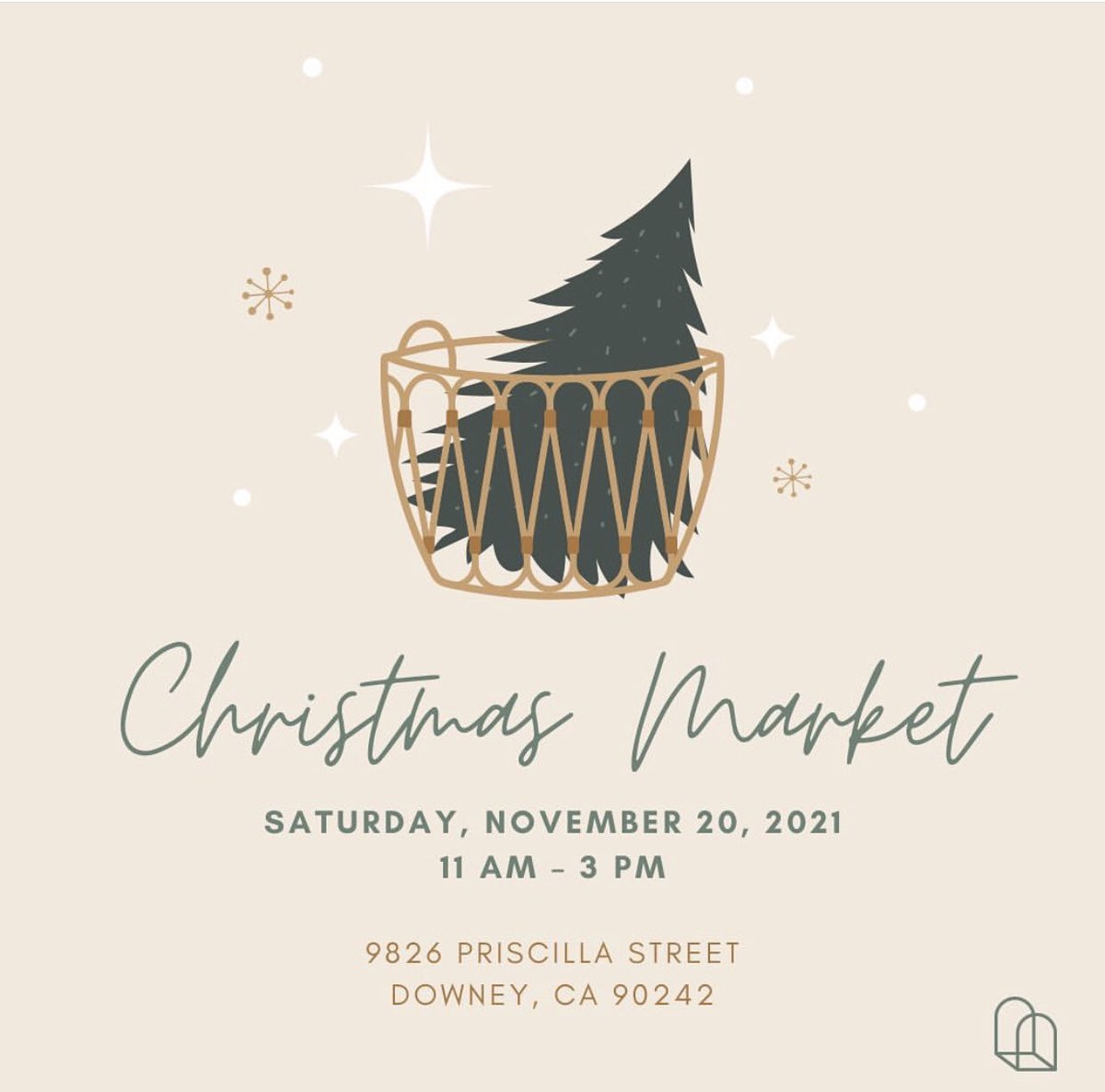 ItsEmely's tweet photo. Christmas Market today! 11am-3pm

Get your Christmas shopping and decorating done early and support local artisans at the same time. There will be free kids activities, live music, and refreshments while you browse.

9826 Priscilla St.
Downey, CA 90242 https://t.co/O5YMyYGEud
