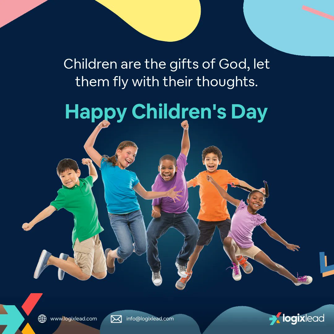 LogixLead's tweet photo. Happy Children's Day to our digital kids!
#LogixLead #DigitalAgency #GoDigital #AllThingsDigital #ChildrensDay2021 #UniversalChildrensDay https://t.co/gOD1s6F7BC