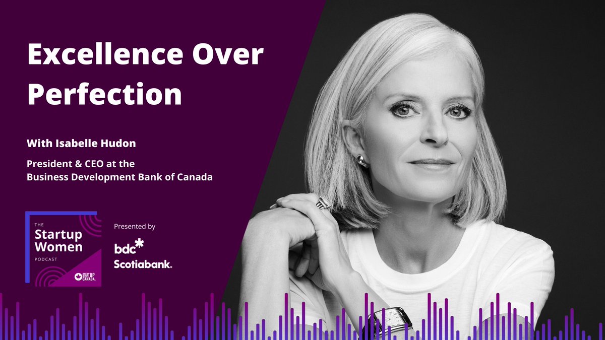 “We have to make sure that there are more women starting up and scaling up, and we as BDC need to be there every step of the way.” On this week’s #StartupWomenPodcast, <a href="/Kaylamisabelle/">Kayla Isabelle</a> speaks to @HudonIsabelle  of <a href="/bdc_ca/">BDC</a> Have you tuned in? ow.ly/3sgF50GMyAg