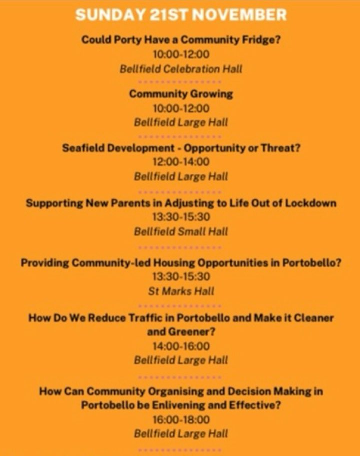 What a successful first day! Come out again tomorrow for some more great conversations!

#hearttalkporty #actionporty #portobelloedinburgh