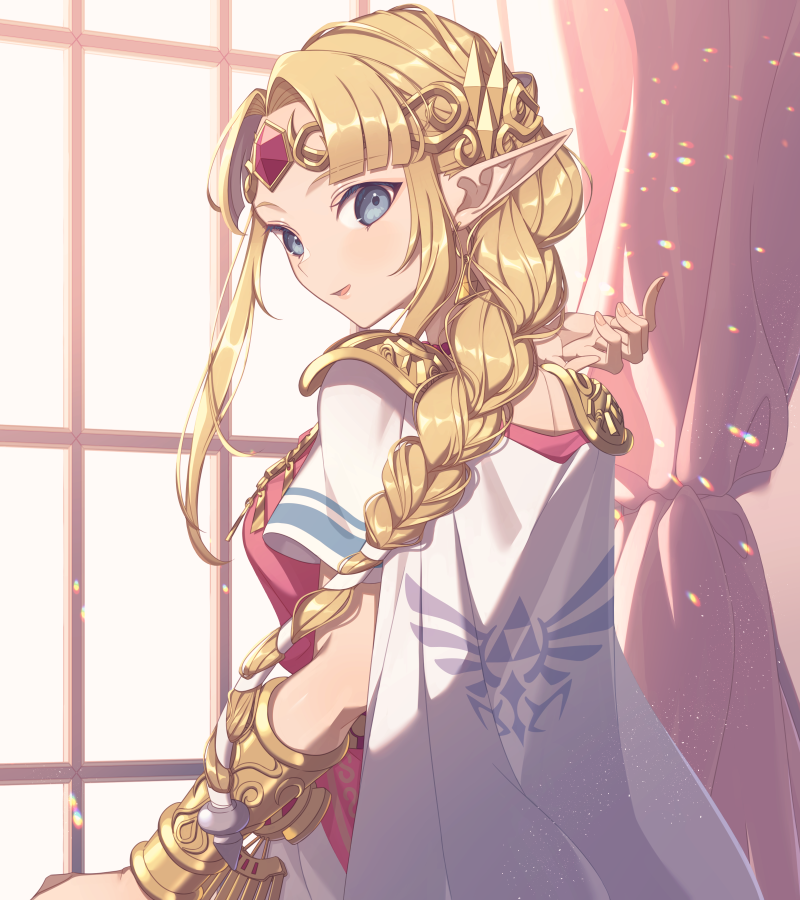 ゼルダ「髪を三つ編みにしてみたゼルダちゃん

(SSBU:Zelda with brai」|実梨🍒miriのイラスト