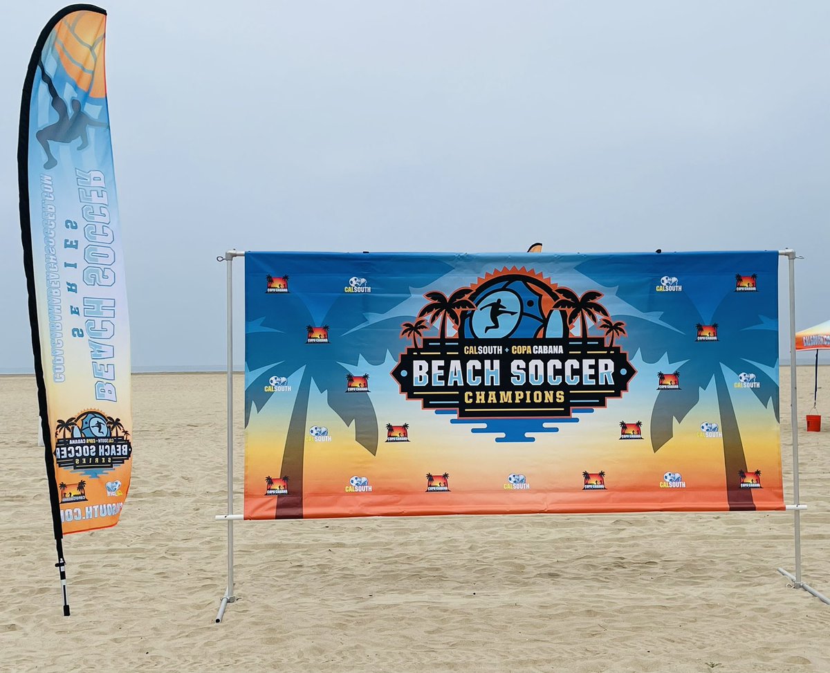 CopaCabanaSocca's tweet photo. One hour to blast off.First Annual Regional Beach Soccer Tournament Copa Cabana Cal South https://t.co/pb7QZgkZF1