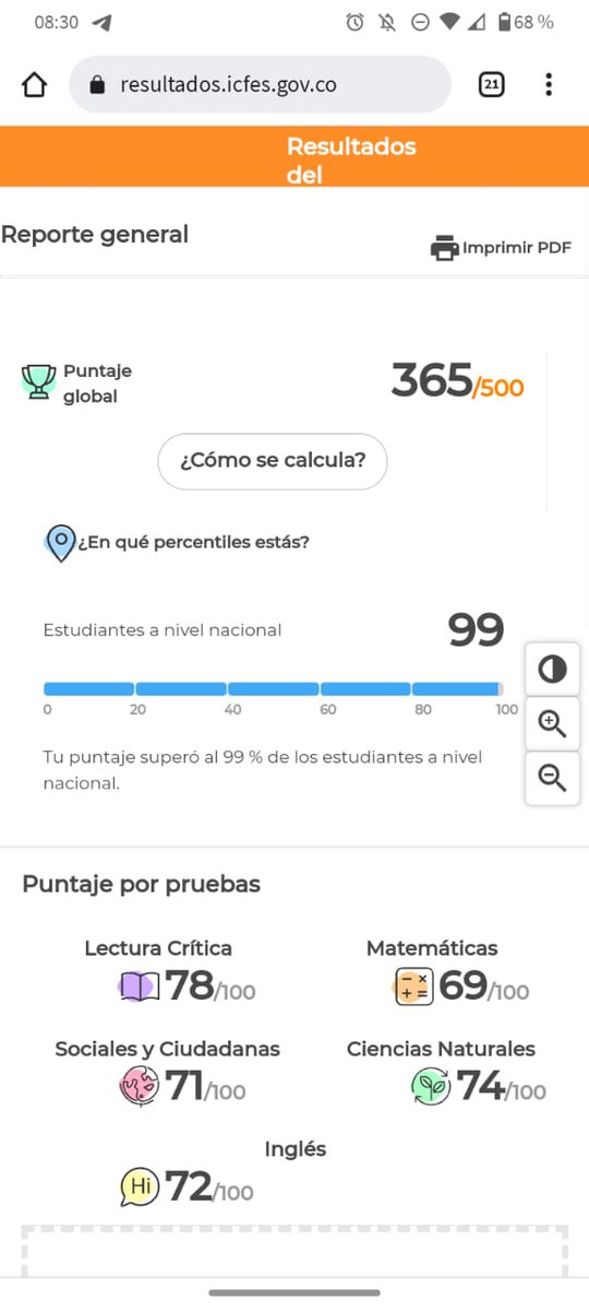 kathepao16's tweet photo. @ICFEScol @ICFEScol  Quien me ayuda a interpretar este resultado, es decir que tan bien o mal fue a mi hijo y como saber el puesto ocupado a nivel nacional https://t.co/jm3R5rPEKA