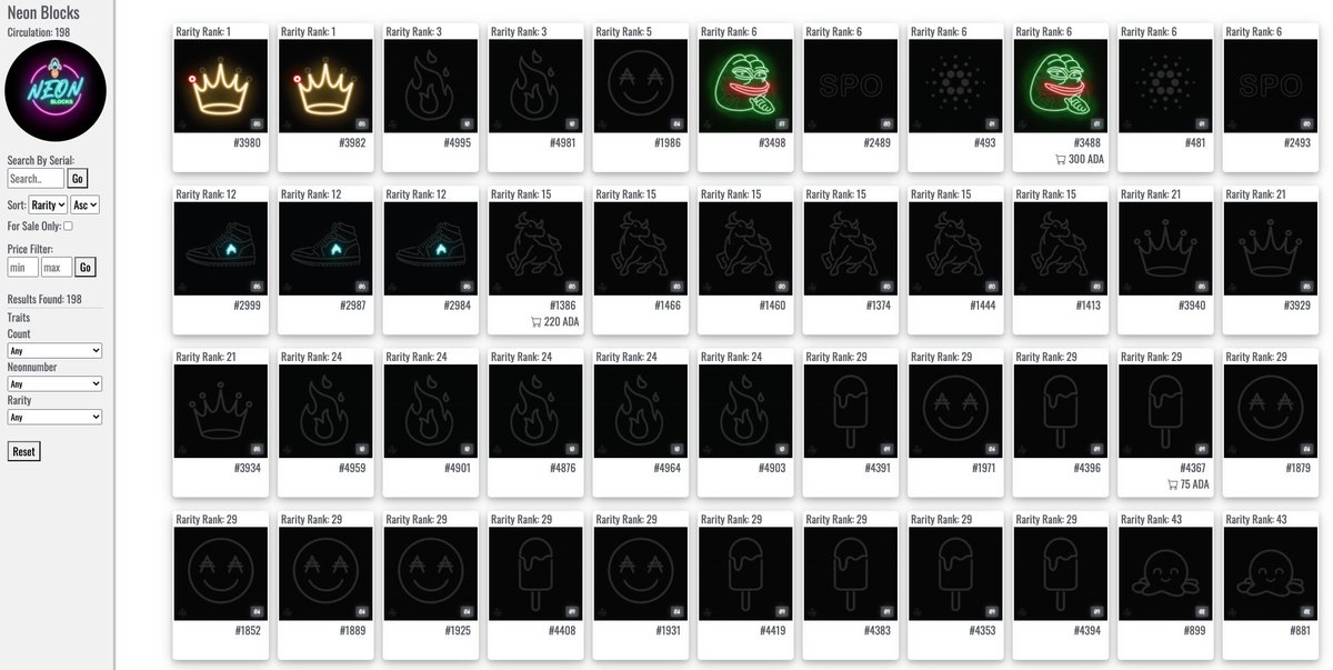 CnftTools's tweet photo. New Listing - @neonblockscnft 

Neon Blocks are now live on https://t.co/kbT7vAXtrB, minting started today and you can still get yours... check out what has minted so far below:

https://t.co/RYaXSmxbYe

#neonblocks #cnft #cnfttools #CNFTCommunity https://t.co/J2731V1vMM