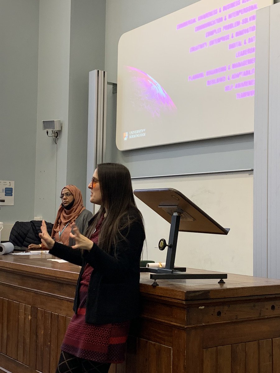 Great to be to see <a href="/holby83/">Holly Prescott</a> and @MoniraAhmed1 deliver our refresh of the @CareersPG Careers talk at Postgrad Open with students Leila and Sam sharing their stories to support. Great feedback from the audience! Love the slides!