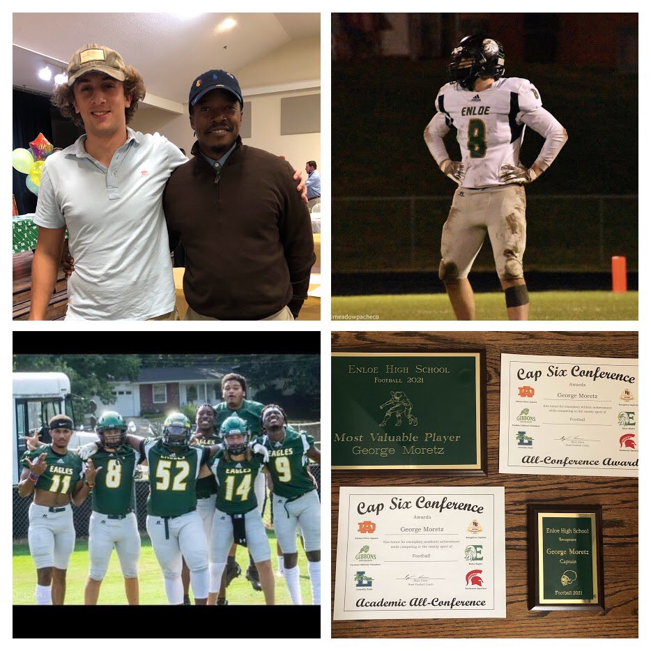 I’m grateful for the personal awards, but I’m most proud of being part of this team and the @EnloeHSfb family. Thank you to my coaches, my brothers on the field and my family. Forever an Eagle. #8 out. 🦅🏈@CoachRyanClark @Coach_GKennedy @fields_harry