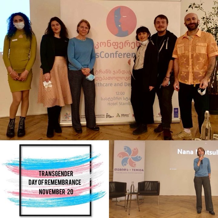 MaaikevanKoldam's tweet photo. On #TransgenderDayofRemembrance #TDOR we honor the memory of those murdered in acts of anti-transgender violence. Today I attended the conference by Queer Association #Temida in support of transgender rights &amp; was happy to meet again with @Lela_Akiashvili of @UNDPGeorgia. https://t.co/2uRvGkbOjp
