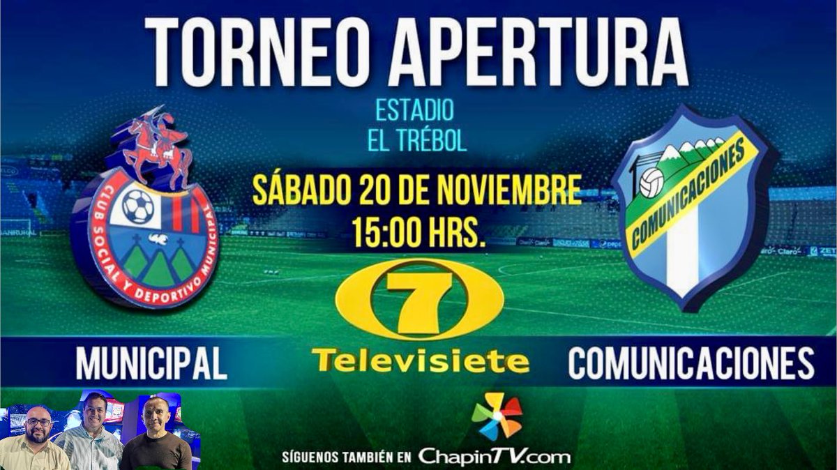 ¡CLÁSICO!… Rojos y Cremas 
Los esperamos.

chapintv.com/envivo-canal-7/