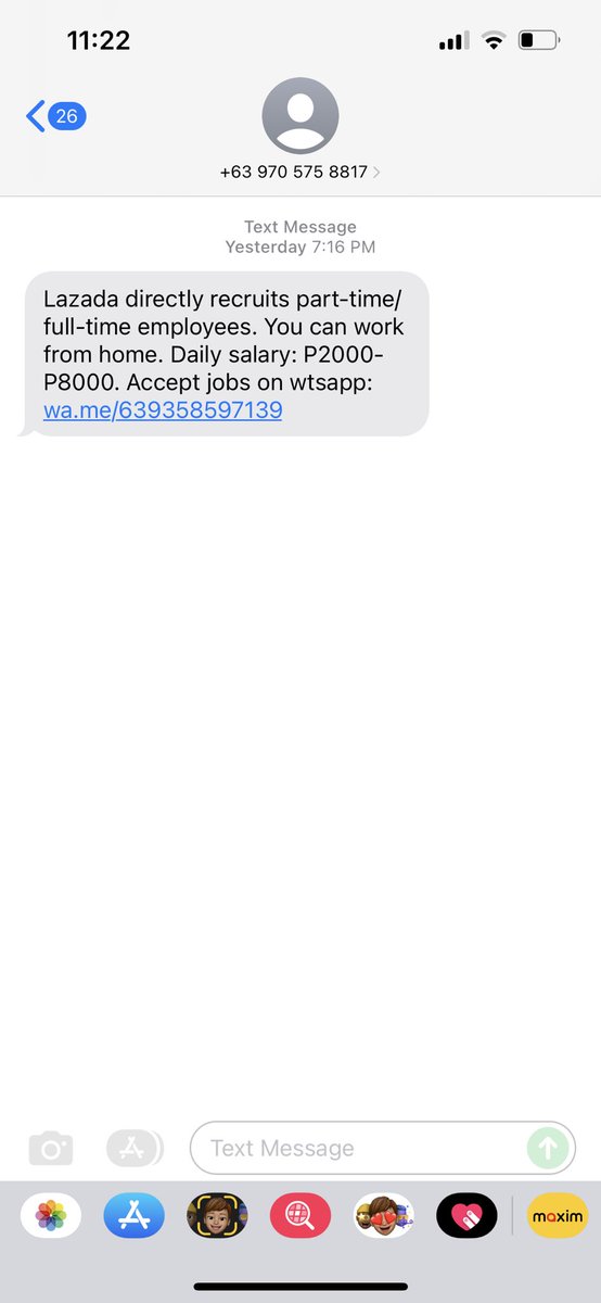 elijahchell's tweet photo. Who else is receiving such messages daily? π‘ #databreach #whereisprivacy https://t.co/X4hq3ZxNKU