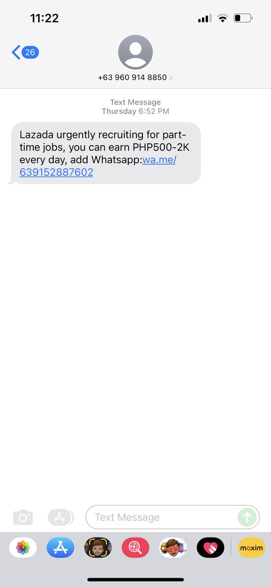 elijahchell's tweet photo. Who else is receiving such messages daily? π‘ #databreach #whereisprivacy https://t.co/X4hq3ZxNKU