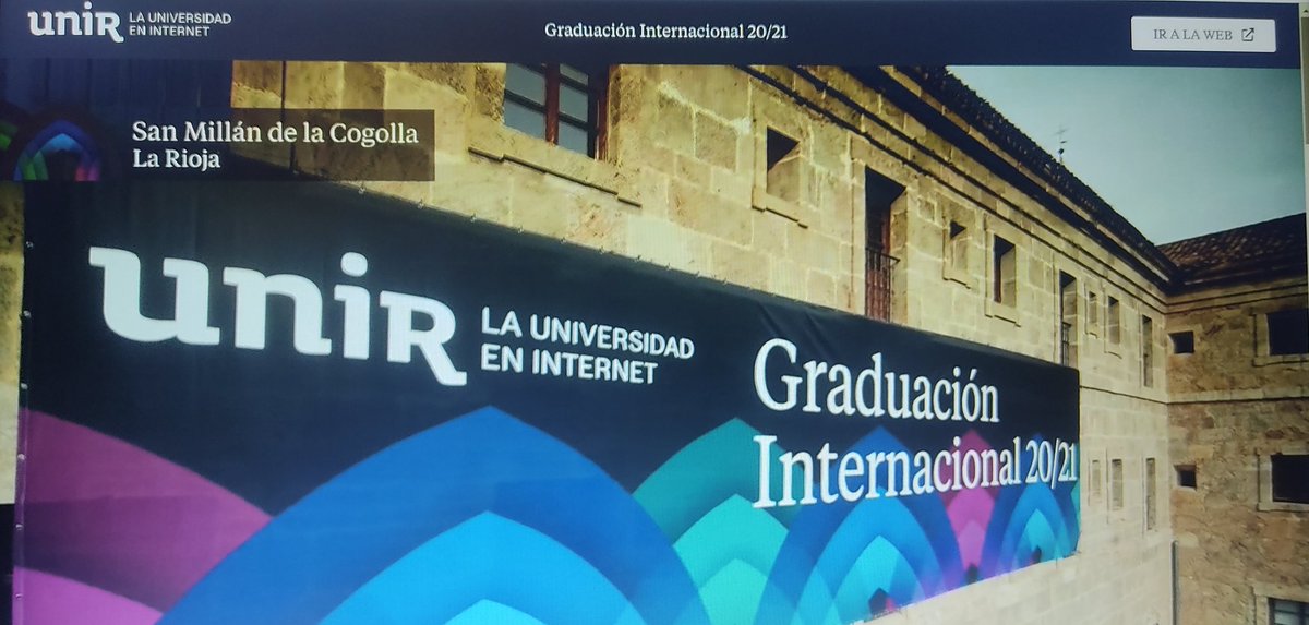 Graduación Online desde Canarias =)
#GraduaciónUnir