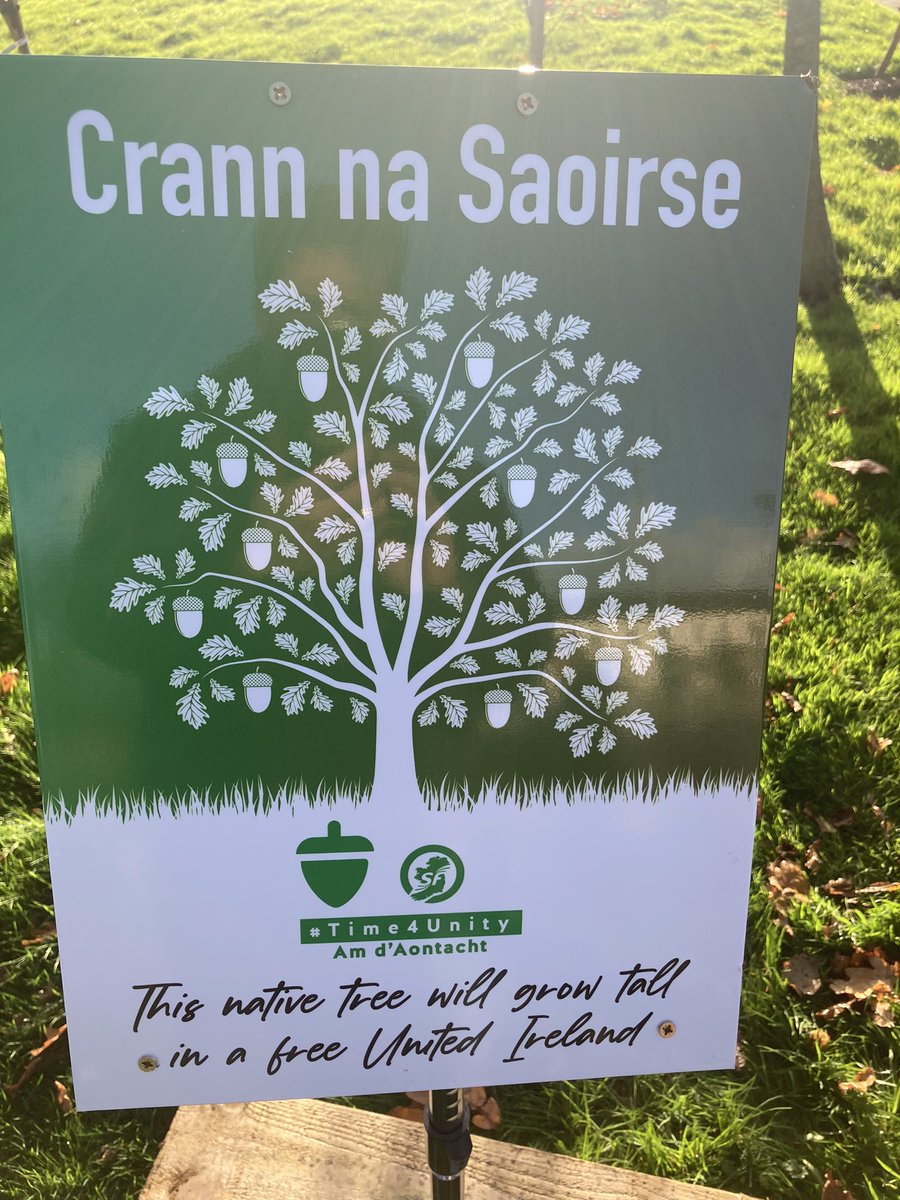 In Derry today we launched our plant a tree for Irish unity. #Time4Unity