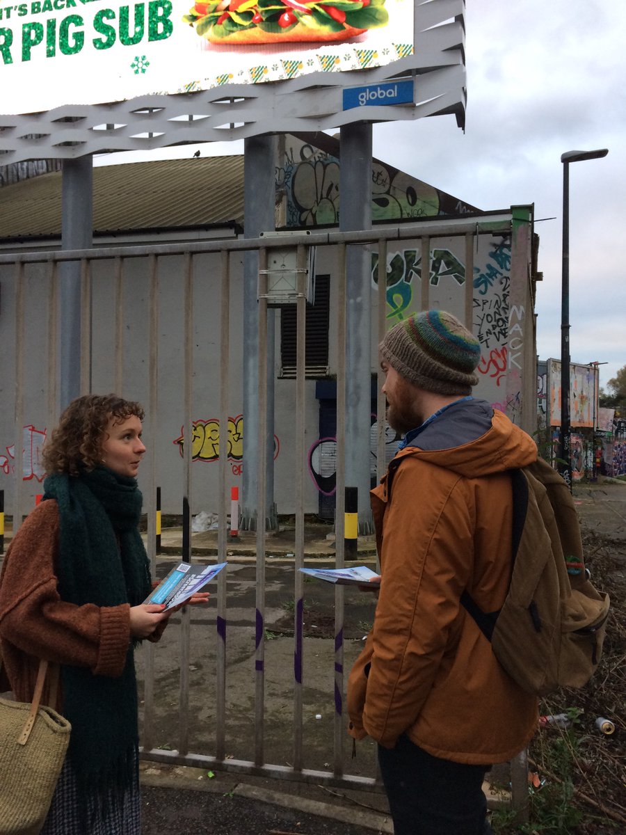 AdblockBristol's tweet photo. Out chatting to people about the monster billboards overlooking the M32 in Easton. If you haven’t signed yet, here’s our petition to @BristolCouncil to take them down! 📝 #screenedout #artnotads  https://t.co/lsH1zWzlBr https://t.co/Ey6sJoUCVf