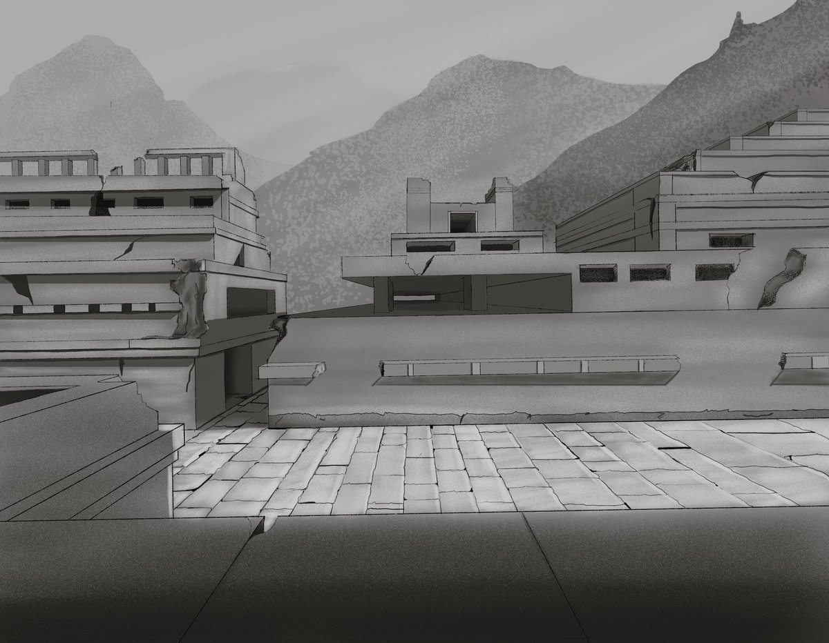 drawsalatte's tweet photo. A project I recently finished for my Advanced Perspective class where we covered #atmosphericperspective. I’m pretty proud of it!
#landscape #digitalart #digitalillustration #digitalartist #greyscale #photoshop #huiontablet #lineart #illustration #art #artistsontwitter https://t.co/ZDhO4CPN0Y