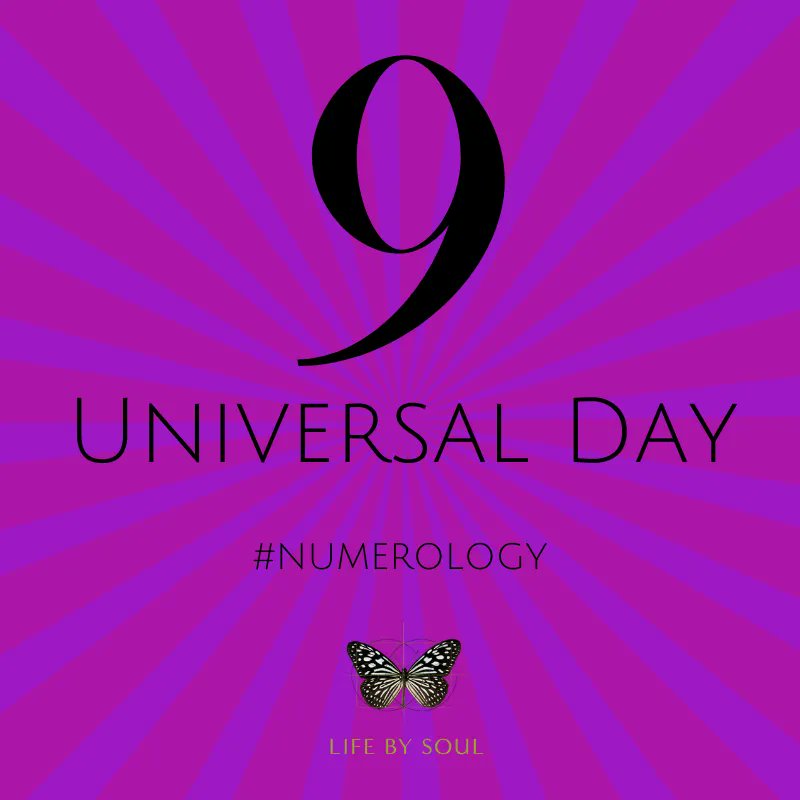 This #9UniversalDay brings #opportunities to #complete things... or at least to #begin completing them. Sometimes, bringing things to an end is a #process, not a one-time #event. So #BeGentleWithYourself, & #BePatientWithYourself. The #close is coming... #numerology #LifeBySoul