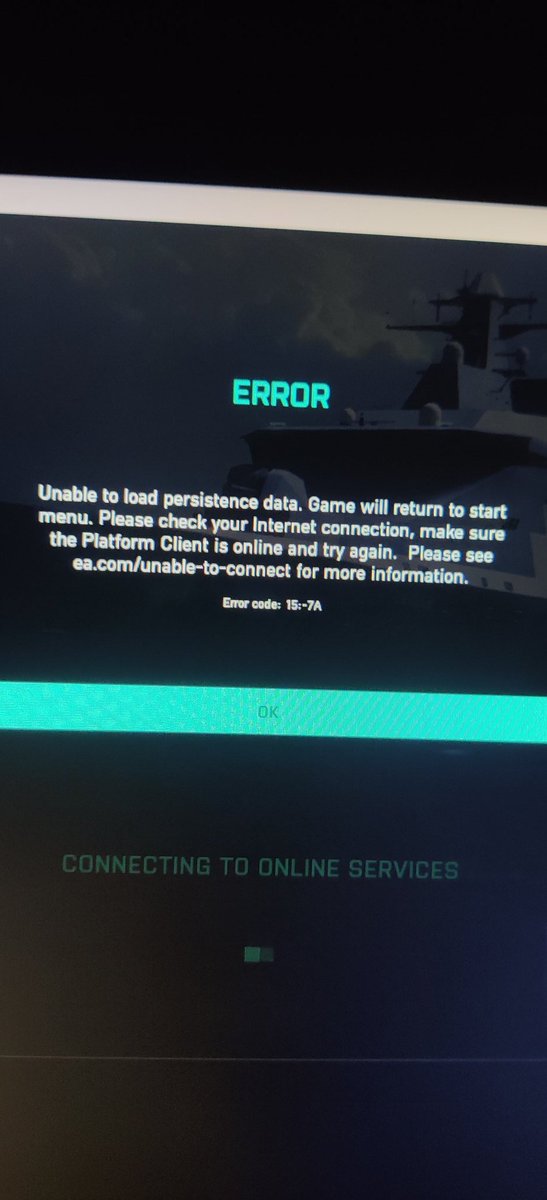 ParadigmshiftYT's tweet photo. @BattlefieldComm hello team, I just installed the game but whenever I opened it I m getting this error 

Can you please guide me 
Thanks https://t.co/REswkrHpeP