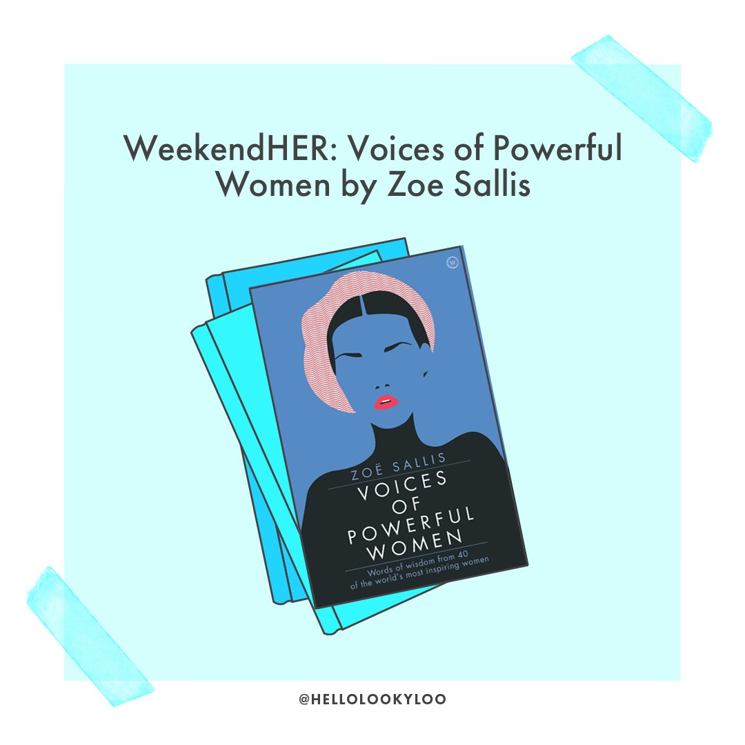hellolookyloo's tweet photo. Voices of Powerful Women by Zoe Sallis includes incredibly motivating interviews with empowering women such as Maya Angelou, Mary Robinson, &amp; Isabel Allende. Read it to learn more about all they've accomplished! 🤩

#VoicesOfPowerfulWomen #ZoeSallis #WeekendHER #LookyLoo #LucyAI https://t.co/4JHv2x9cr7