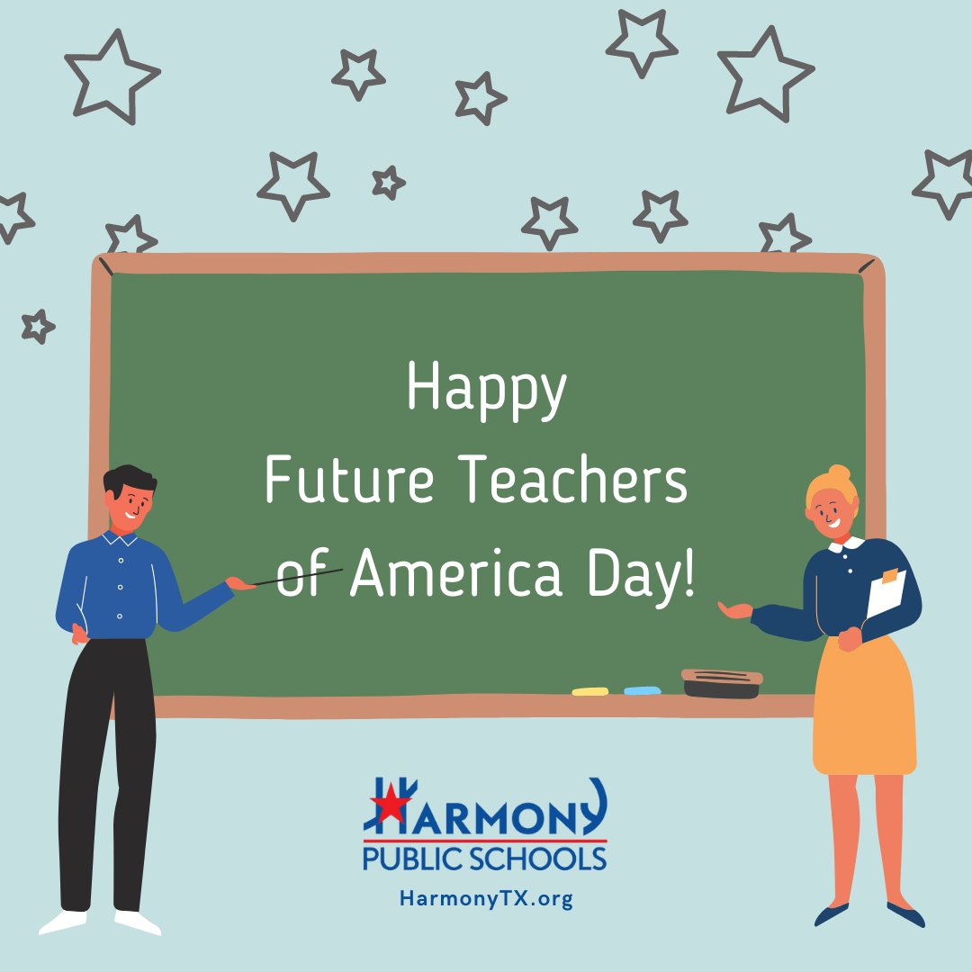 HarmonyEdu's tweet photo. Happy Future Teachers of America Day! #HarmonyTx wants to celebrate just how great teachers are!
If you are looking for the best teaching opportunity in Texas, we have many options for you!
Visit https://t.co/OCH7XGIFZz for more information.
#STEM #Thankful #ApplyHarmony https://t.co/UemEBAn06W