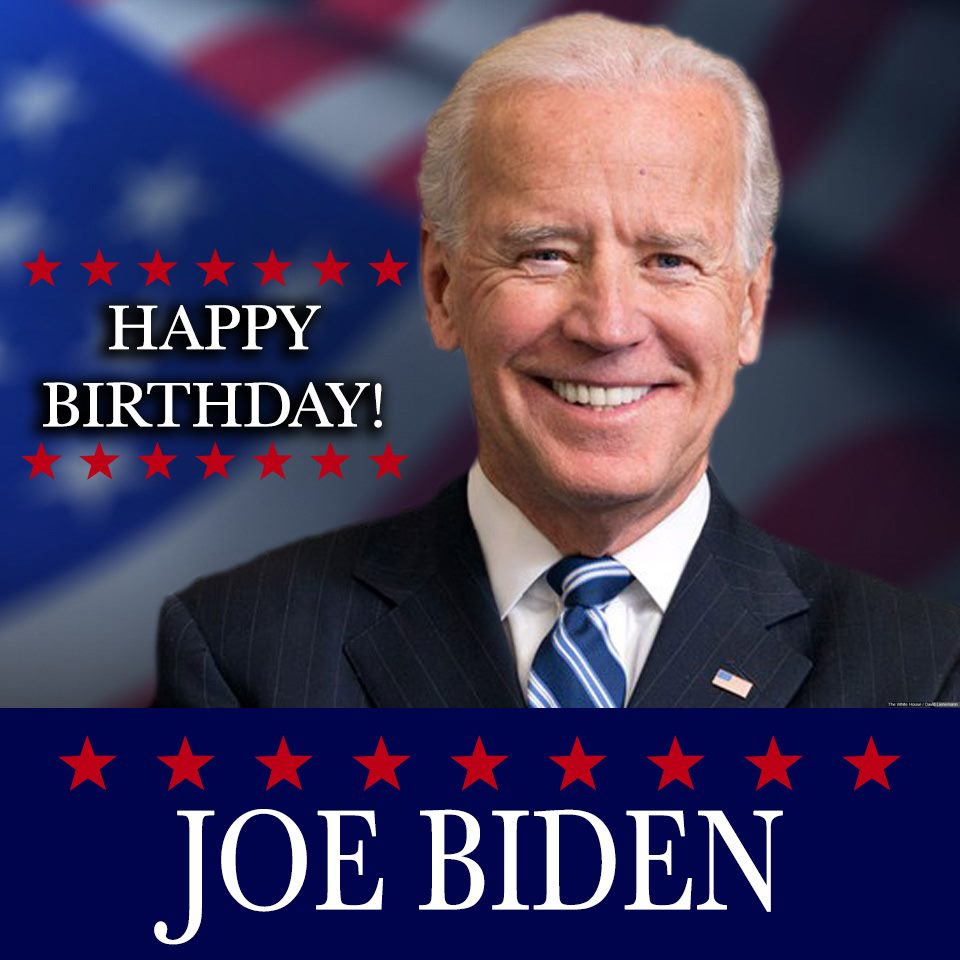 Happy Birthday Joe Biden! He turns 79 years old today! 