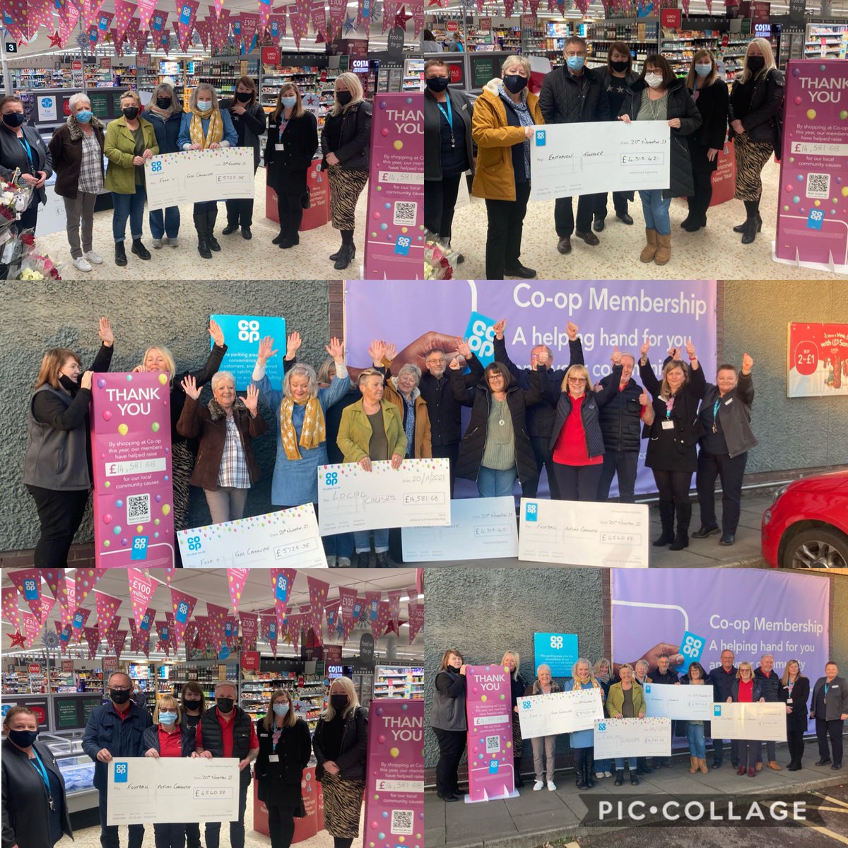 arbroath45's tweet photo. Carnoustie &amp;Barry Rd coop local Causes  Celebration day awesome amount raised £14,581 👏👏👏@maria_dryburgh @KirstyEzady @CindyMo34072747 @DebbieR98767293 #MakeMomentsMatter #North #ItsWhatWeDo 🎉🎉🎉 https://t.co/cAt5IC5MJ5