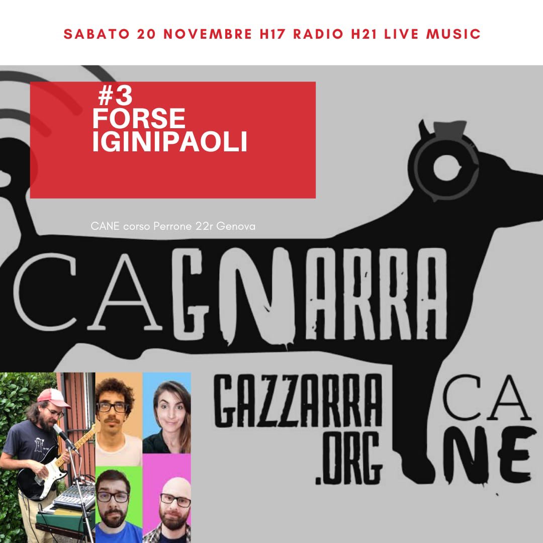 🎙Siamo in onda su gazzarra.org. Ma non accontentatevi, venite a fa #Cagnarra live, al #CANE in Corso Perrone. Dai che poi ci sono i concertini