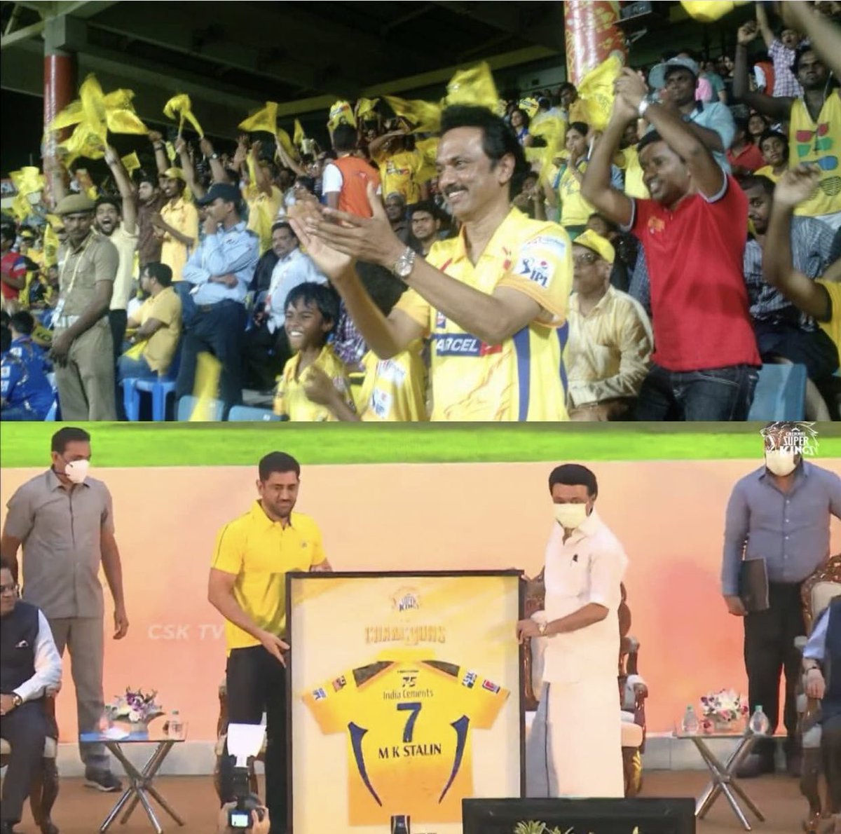 Then &amp; Now 💛🥳 #Dhoni #CSK
