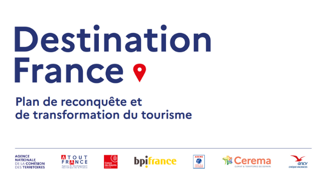 atout_france's tweet photo. Plan #DestinationFrance : L'Etat mobilisé pour fixer, à 10 ans, une véritable trajectoire de développement et transformation du secteur touristique. 
Faire du tourisme 🇫🇷 un secteur porteur d’excellence, de croissance et d’emploi !
Détail des mesures 👉https://t.co/ZcI1m9CDHI https://t.co/yYnek4cqTh