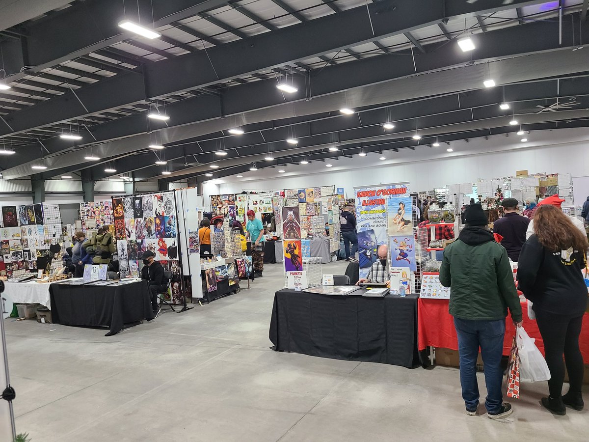 JennnPritchard's tweet photo. My alter ego 8bitjenn is hanging out at @OttawaCC today. Come check out some great artists and fun stocking stuffers. It's all happening at the @EYCentre today and tomorrow. #Ottawa #ottawacomiccon #holidayedition https://t.co/0Z0eGiFovK