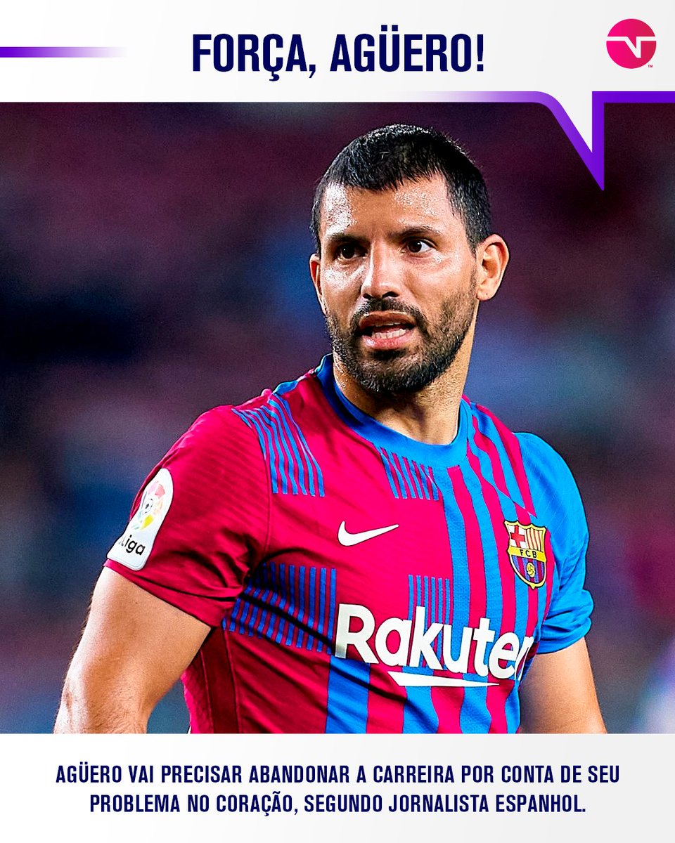 TNTSportsBR's tweet photo. Aquela notícia que a gente nunca queria dar... 😔 Muita força e saúde, @aguerosergiokun! #ForçaAguero 

Crédito: @gerardromero https://t.co/ymhkF3UEwm