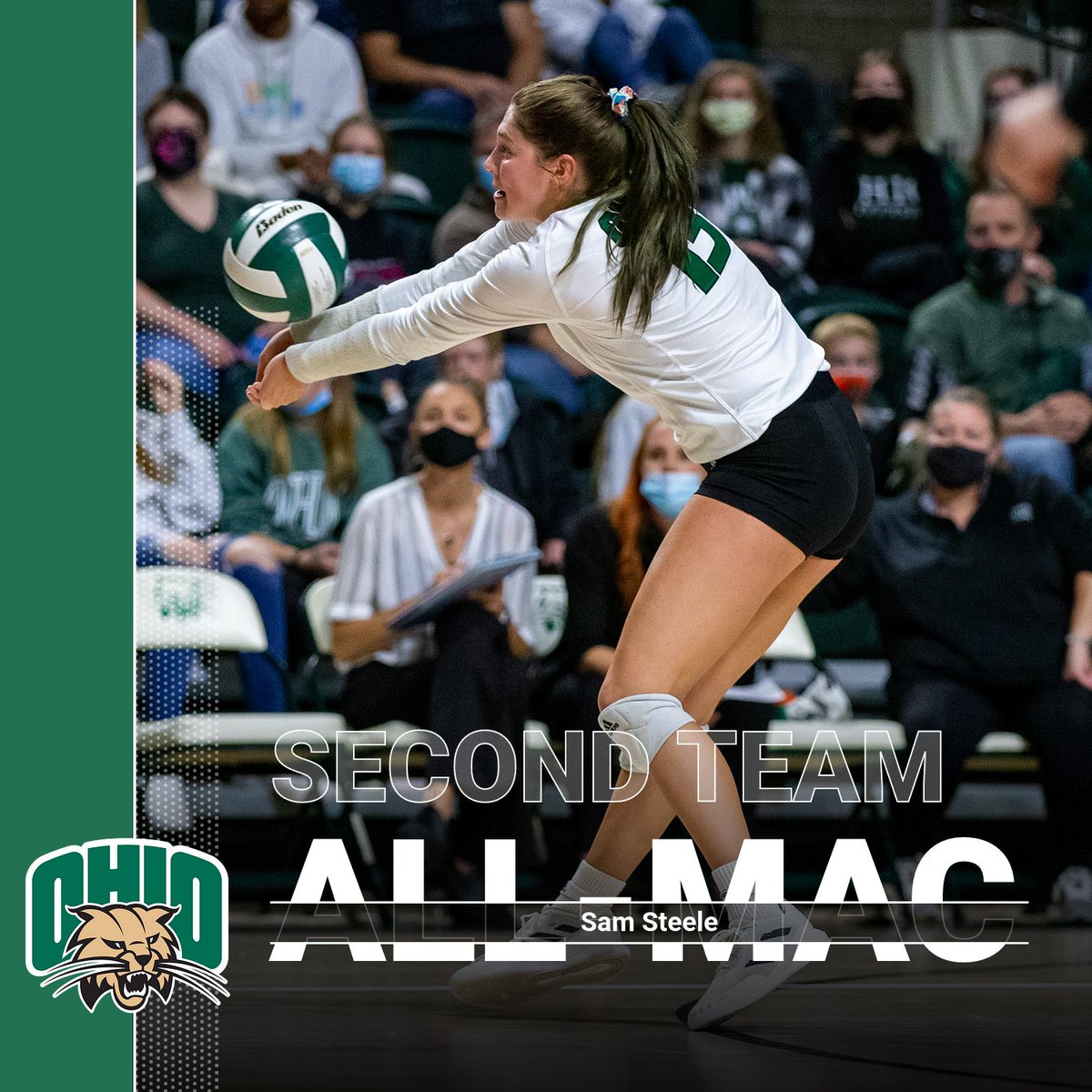 OhioBobcatsVB's tweet photo. We're prOUd of our All-MAC honorees!

Congrats to @Steele8Samantha, Caroline Clippard and @maggienedomaa on their All-MAC awards!

 📰 https://t.co/ebEUdB2VyG https://t.co/s2N60yQ1ih