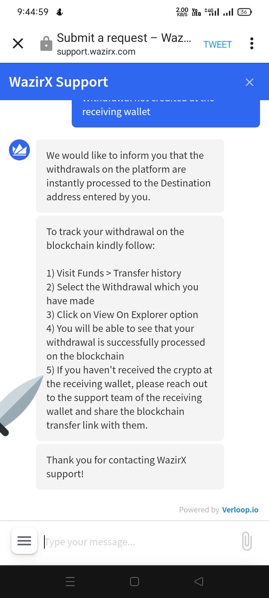 FirozeHoque's tweet photo. @WazirXCares Read number 5...and tell me who to go to solve my problem....hope you answer... Just remind you crypto was sent from Binanace to your wazir address..don't cheat us !! Don't loot us https://t.co/tglEd3nY62