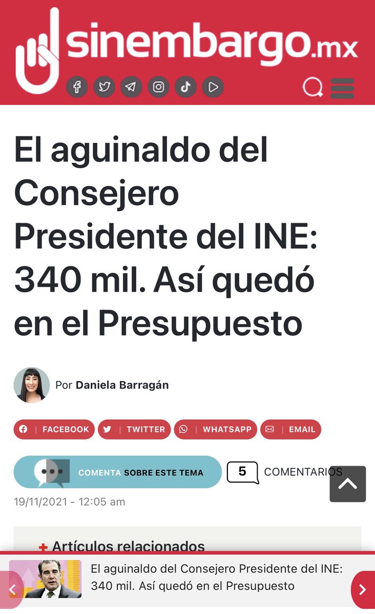 Morena168399456's tweet photo. @Navegaciones @mlucascir @INEMexico @lorenzocordovav @PartidoMorenaMx Consejeros con salarios de $160,000, sus asesores de $200,000, asesores de los asesores2,000,000 anuales c/1, sus comilonas,sus aguinaldos y bonos de retiro millonario x 7 escasos años de vivir como virreyes, y encima actuaciones parciales.Una verdadera cueva de Ali Baba el INE. https://t.co/AXDzHhwXGW